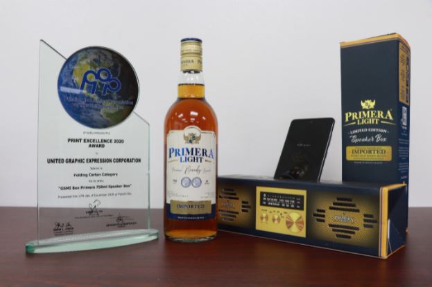 Primera Light Brandy packaging wins Print Excellence Award